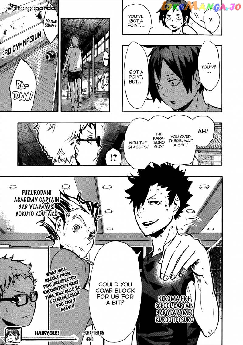 Haikyuu!!, Chapter 85 image 20